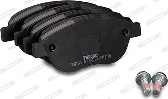 Ferodo FDB1476-D - Тормозные колодки, дисковые, комплект autospares.lv