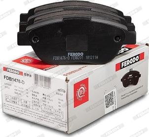 Ferodo FDB1476-D - Тормозные колодки, дисковые, комплект autospares.lv