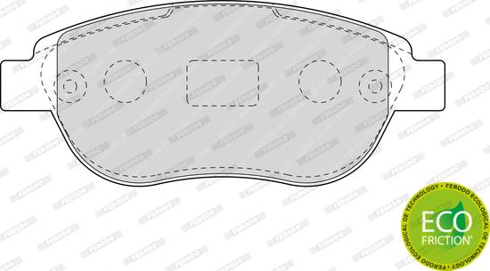 Ferodo FDB1476 - Тормозные колодки, дисковые, комплект autospares.lv