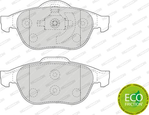 Ferodo FDB1541 - Тормозные колодки, дисковые, комплект autospares.lv