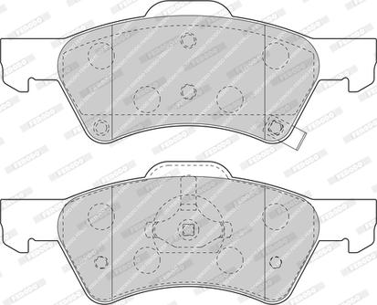 Ferodo FDB1510-D - Тормозные колодки, дисковые, комплект autospares.lv