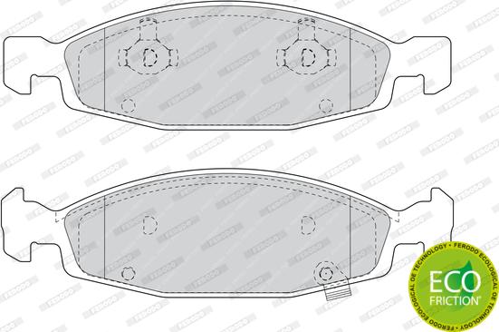 Ferodo FDB1523 - Тормозные колодки, дисковые, комплект autospares.lv