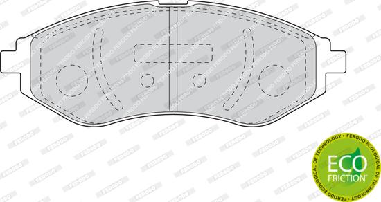 Ferodo FDB1699 - Тормозные колодки, дисковые, комплект autospares.lv