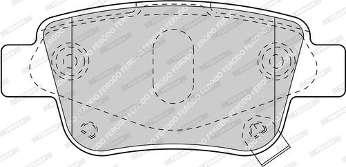 Ferodo FDB1649-D - Тормозные колодки, дисковые, комплект autospares.lv