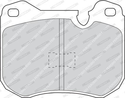 Ferodo FDB165 - Тормозные колодки, дисковые, комплект autospares.lv