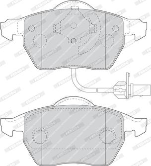 Ferodo FDB1668 - Тормозные колодки, дисковые, комплект autospares.lv