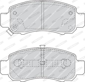 Ferodo FDB1609 - Тормозные колодки, дисковые, комплект autospares.lv