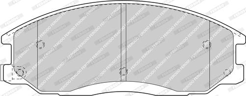 Ferodo FDB1605-D - Тормозные колодки, дисковые, комплект autospares.lv