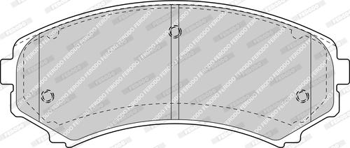 Ferodo FDB1603-D - Тормозные колодки, дисковые, комплект autospares.lv