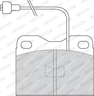 Ferodo FDB160 - Тормозные колодки, дисковые, комплект autospares.lv