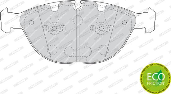 Ferodo FDB1618 - Тормозные колодки, дисковые, комплект autospares.lv