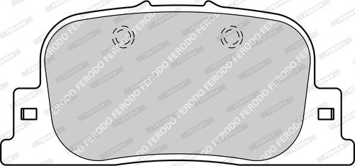 Ferodo FDB1686-D - Тормозные колодки, дисковые, комплект autospares.lv