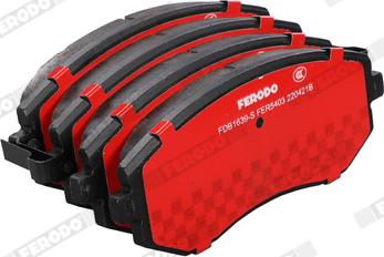 Ferodo FDB1639-S - Тормозные колодки, дисковые, комплект autospares.lv