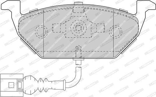 Ferodo FDB1635-D - Тормозные колодки, дисковые, комплект autospares.lv