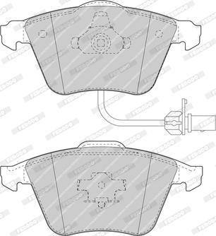 Ferodo FDB1629-OES - Тормозные колодки, дисковые, комплект autospares.lv