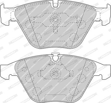 Ferodo FDB1628-D - Тормозные колодки, дисковые, комплект autospares.lv