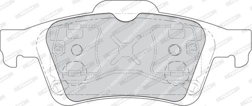 Ferodo FDB1675 - Тормозные колодки, дисковые, комплект autospares.lv