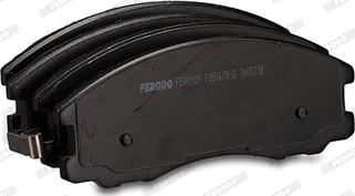 Ferodo FDB1670-D - Тормозные колодки, дисковые, комплект autospares.lv