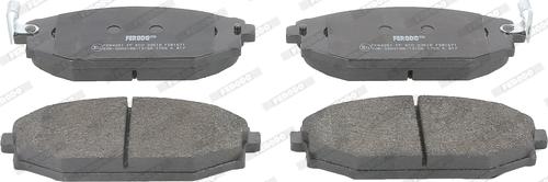 Ferodo FDB1671 - Тормозные колодки, дисковые, комплект autospares.lv