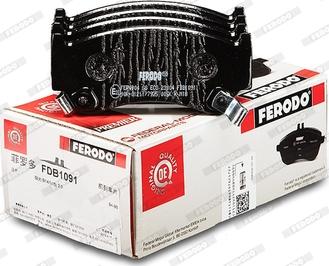 Ferodo FDB1091 - Тормозные колодки, дисковые, комплект autospares.lv