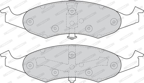 Ferodo FDB1097 - Тормозные колодки, дисковые, комплект autospares.lv