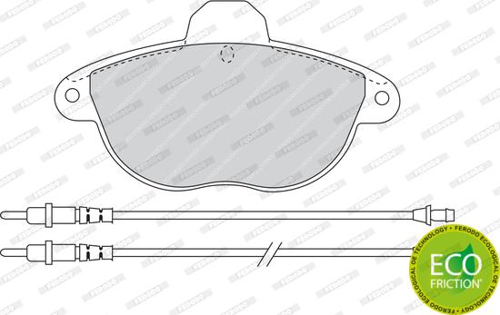 Ferodo FDB1069 - Тормозные колодки, дисковые, комплект autospares.lv