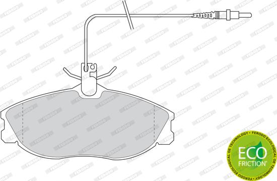 Ferodo FDB1063 - Тормозные колодки, дисковые, комплект autospares.lv