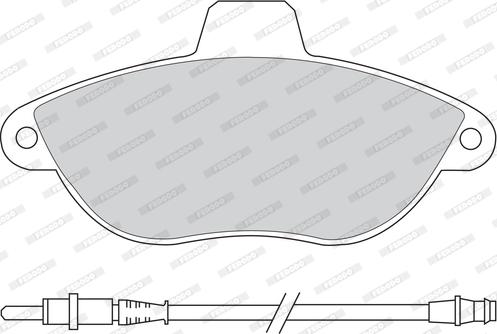 Ferodo FDB1002 - Тормозные колодки, дисковые, комплект autospares.lv