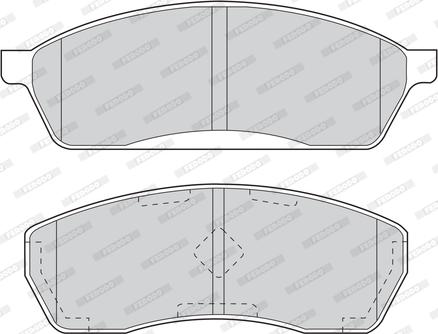 Ferodo FDB1019 - Тормозные колодки, дисковые, комплект autospares.lv