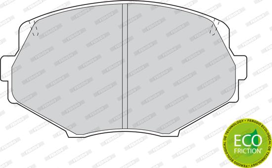 Ferodo FDB1011 - Тормозные колодки, дисковые, комплект autospares.lv