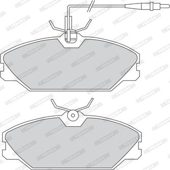 Ferodo FDB1085 - Тормозные колодки, дисковые, комплект autospares.lv