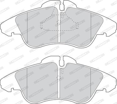 Ferodo FDB1038 - Тормозные колодки, дисковые, комплект autospares.lv