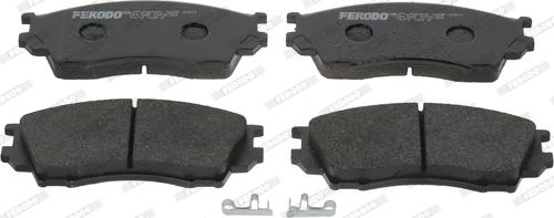 Ferodo FDB1025 - Тормозные колодки, дисковые, комплект autospares.lv