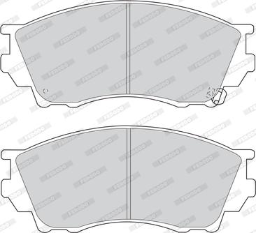 Ferodo FDB1025 - Тормозные колодки, дисковые, комплект autospares.lv