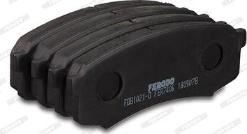 Ferodo FDB1021-D - Тормозные колодки, дисковые, комплект autospares.lv