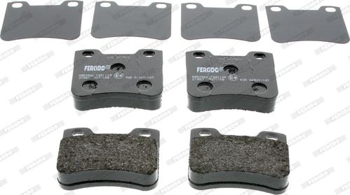 Ferodo FDB1109 - Тормозные колодки, дисковые, комплект autospares.lv