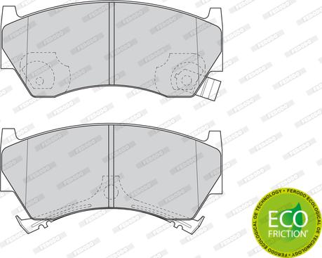 Ferodo FDB1103 - Тормозные колодки, дисковые, комплект autospares.lv