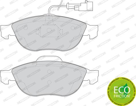 Ferodo FDB1134 - Тормозные колодки, дисковые, комплект autospares.lv