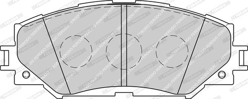 Ferodo FDB1891-D - Тормозные колодки, дисковые, комплект autospares.lv