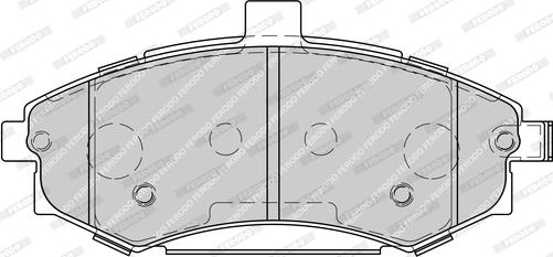 Ferodo FDB1840-D - Тормозные колодки, дисковые, комплект autospares.lv