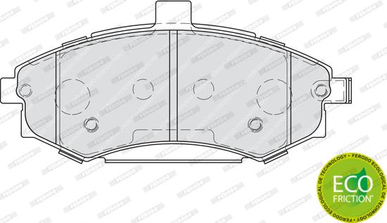 Ferodo FDB1840 - Тормозные колодки, дисковые, комплект autospares.lv