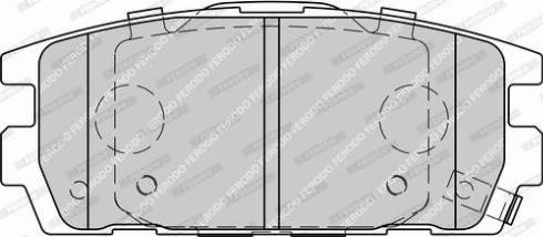 Ferodo FDB1841-D - Тормозные колодки, дисковые, комплект autospares.lv