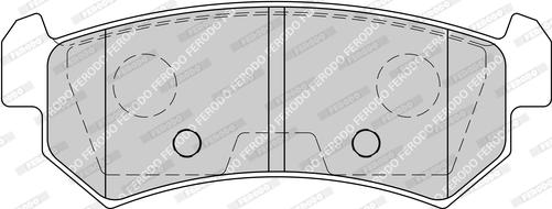 Ferodo FDB1889-D - Тормозные колодки, дисковые, комплект autospares.lv