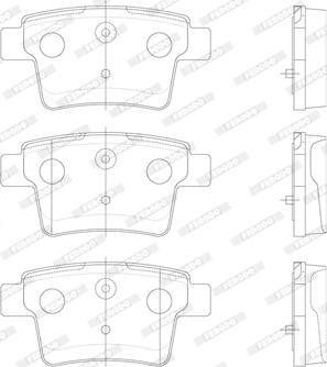 Ferodo FDB1885 - Тормозные колодки, дисковые, комплект autospares.lv