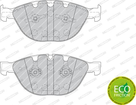 Ferodo FDB1883 - Тормозные колодки, дисковые, комплект autospares.lv