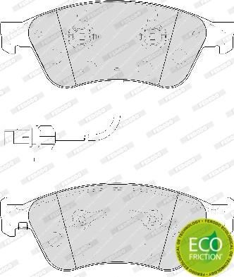 Ferodo FDB1832 - Тормозные колодки, дисковые, комплект autospares.lv