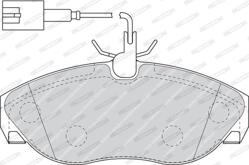 Ferodo FDB1396 - Тормозные колодки, дисковые, комплект autospares.lv