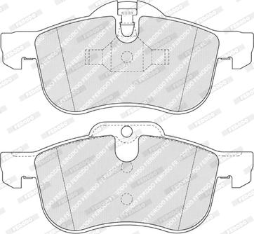 Ferodo FDB1355-D - Тормозные колодки, дисковые, комплект autospares.lv