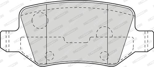 Ferodo FDB1358 - Тормозные колодки, дисковые, комплект autospares.lv