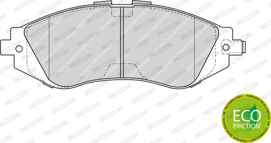 Ferodo FDB1369 - Тормозные колодки, дисковые, комплект autospares.lv